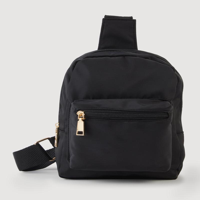 Nylon Sling Backpack with Adjustable Strap