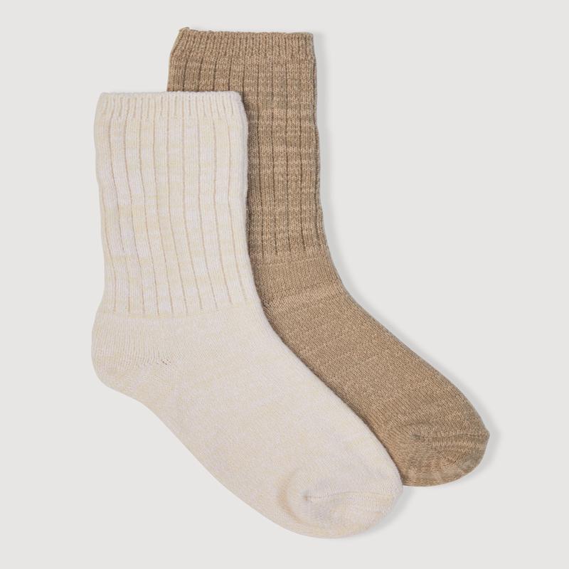 Assorted Marled Slouch Boot Socks 2 Pack Size 4-10