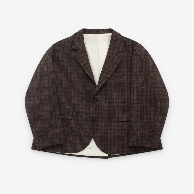 Evan Kinori - Men's Three Button Jacket - (Brown)