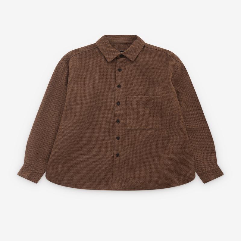 Evan Kinori - Mens Big Shirt Two - (Brown)