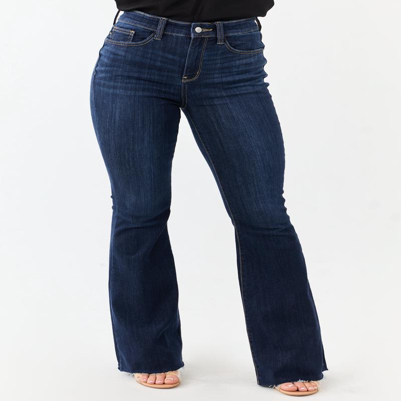 Judy Blue Dark Wash Stretchy Flare Leg Jeans