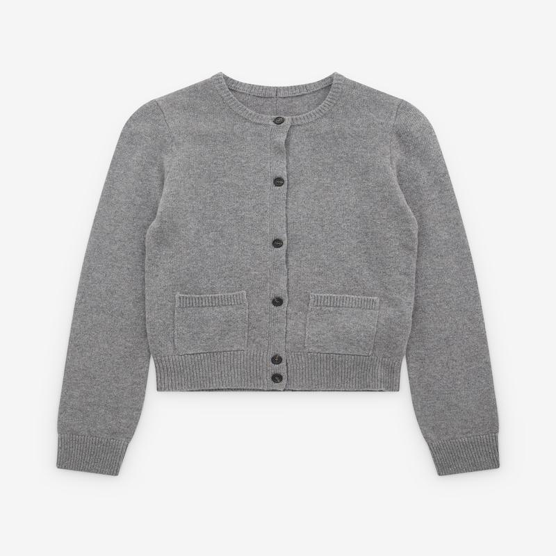 MM6 - Women's Round Neck Cardigan - (Grey)