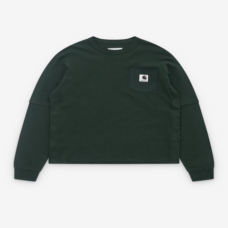 Sacai - Men's Carhartt WIP Jersey L/S T-Shirt - (Dark Green)