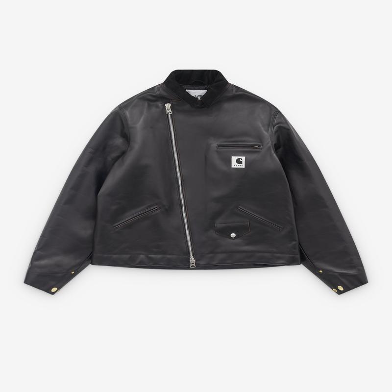 Sacai - Men's Carhartt WIP Leather Jacket - (Black)