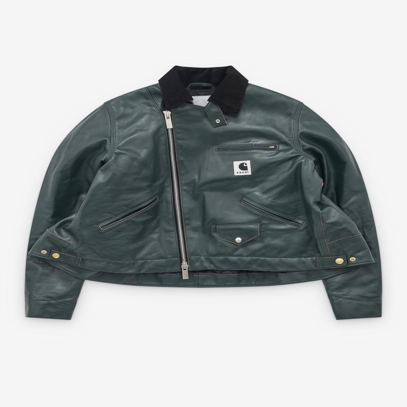Sacai - Women's Carhartt WIP Leather Jacket - (Dark Green)