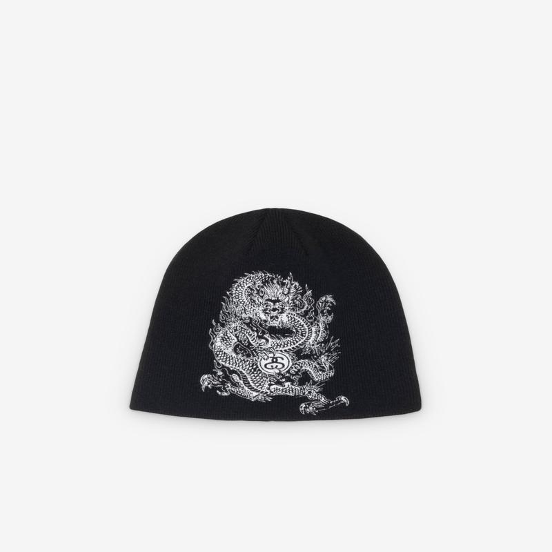 Stssy - Skullcap Dragon Print - (Blac)