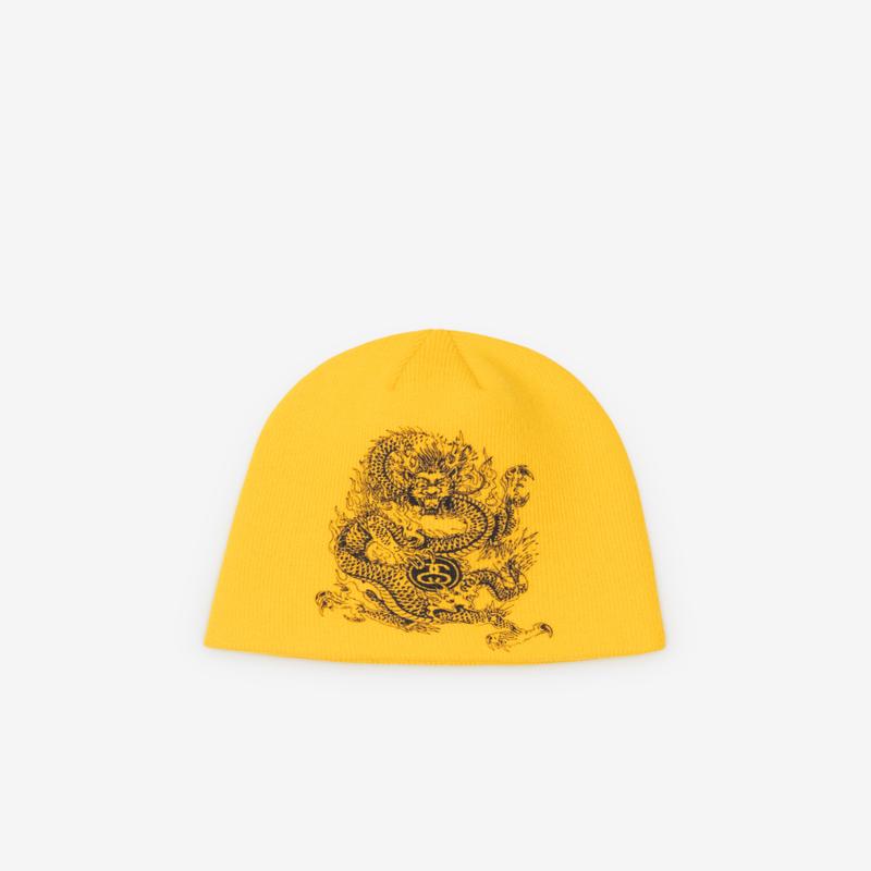 Stssy - Skullcap Dragon Print - (Yellow)