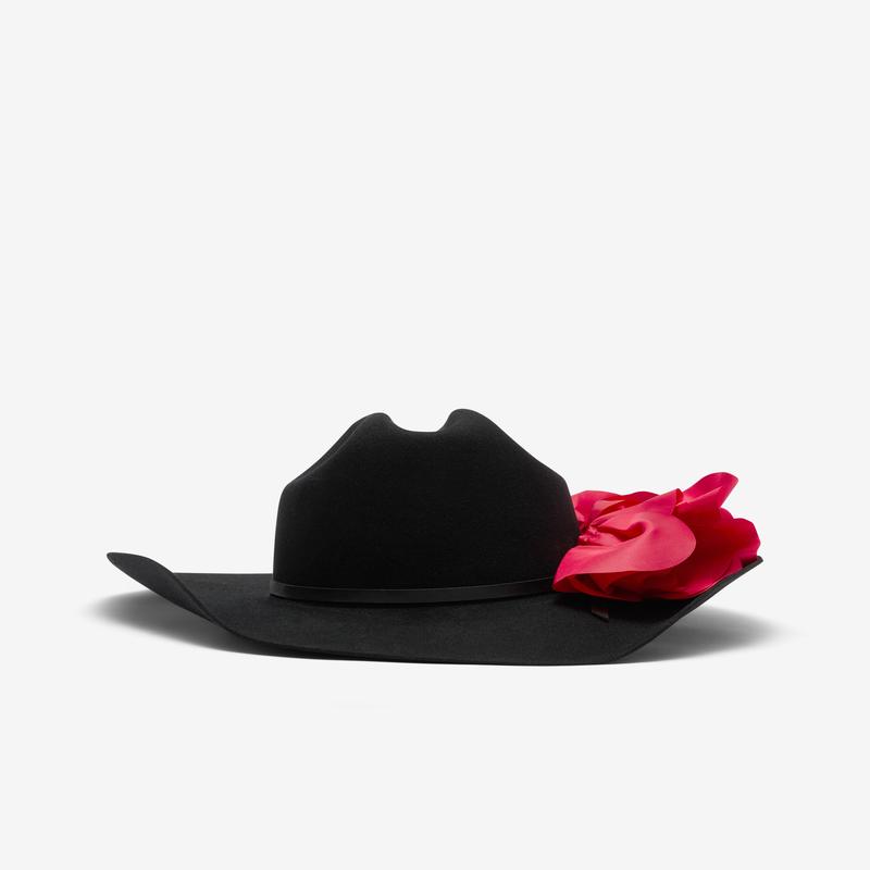 Willy Chavarria - Men's Flower Hat - (Black)