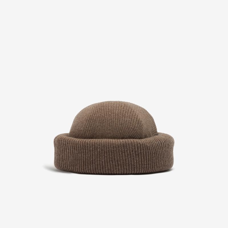 Duran Lantink - Womens Padded Knitted Beanie - (Taupe)