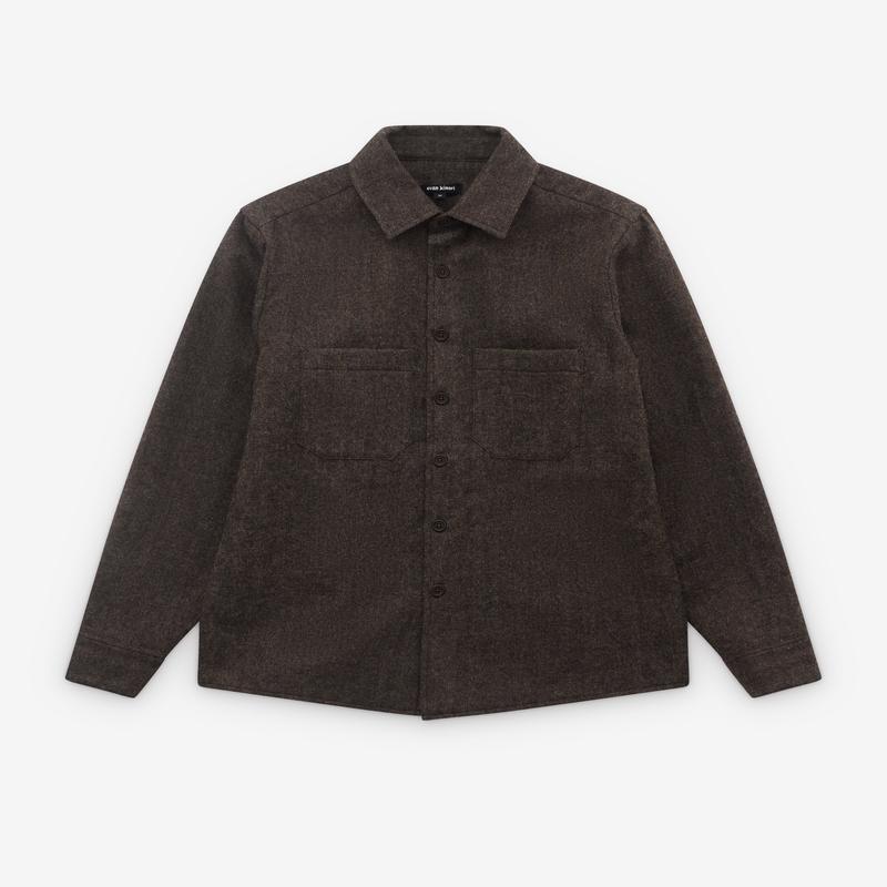 Evan Kinori - Mens Two Pocket Shirt - (Dark Brown)