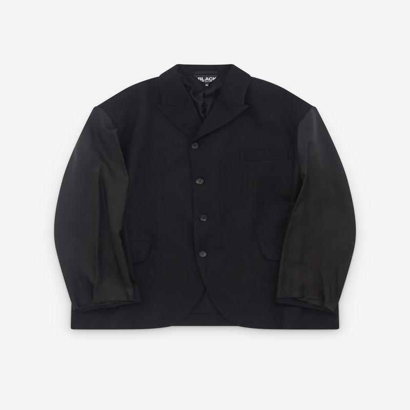 Black Comme des Garons - Contrast Sleeve Blazer - (Black)