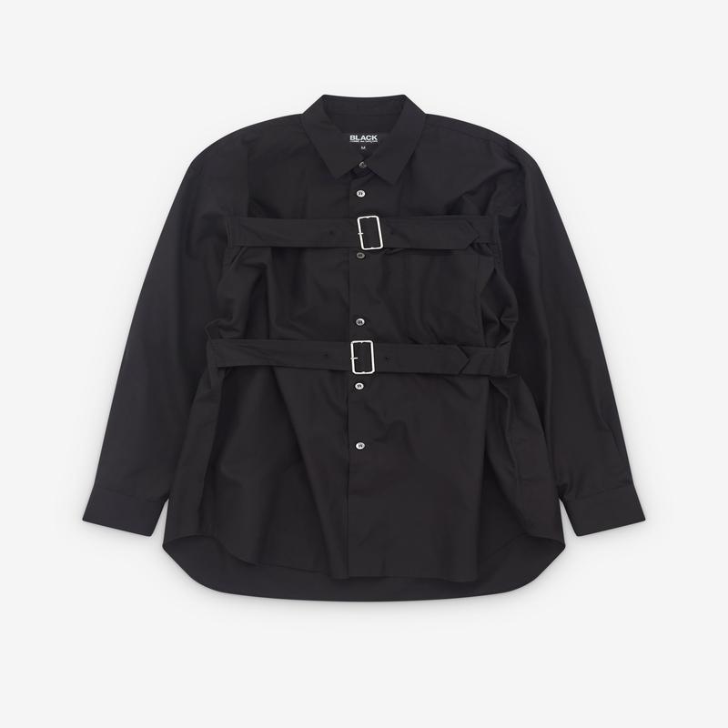 Black Comme des Garons - Double Buckle Shirt - (Black)
