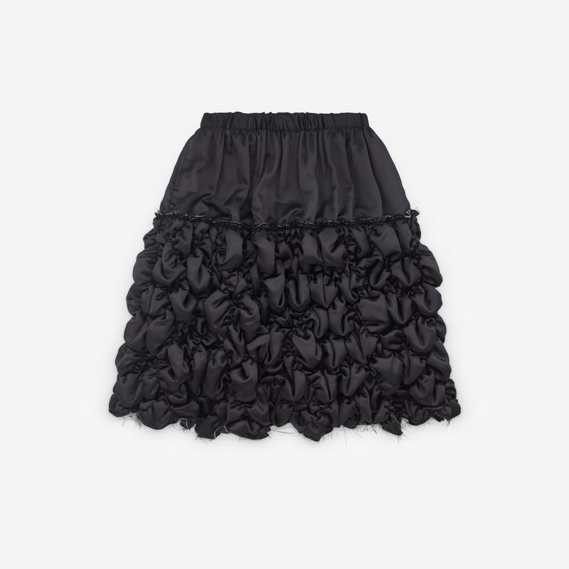 Black Comme des Garons - Gathered Skirt - (Black)