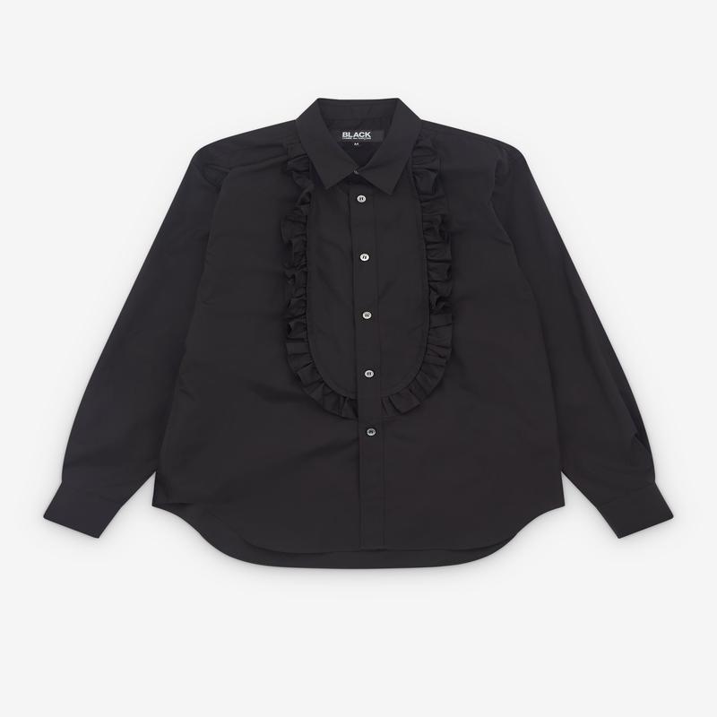 Black Comme des Garons - Ruffle Yoke Shirt - (Black)