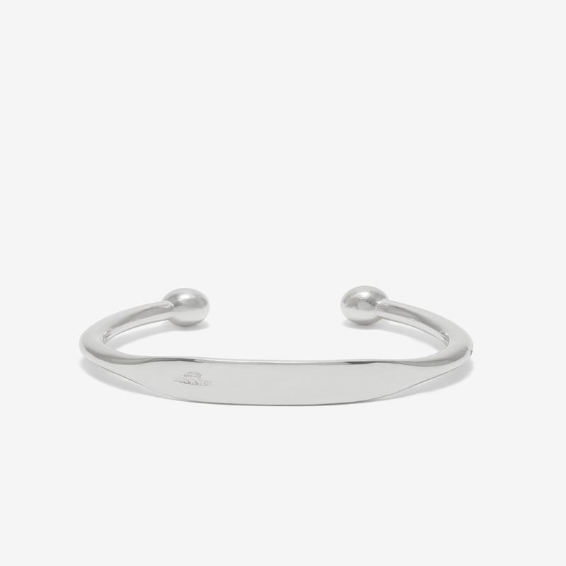 Bunney - Mens Torque Identity Bangle - (Silver)