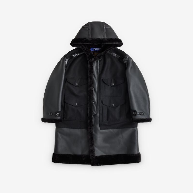 Junya Watanabe Man - Mens Filson Faux Fur Trimmed Coat - (Black)