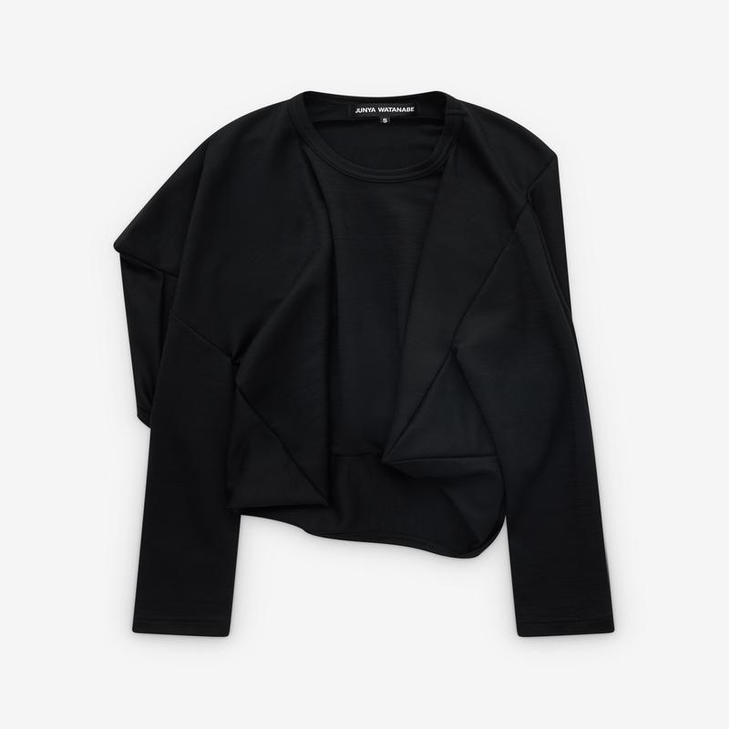 Junya Watanabe - Womens Angular Long Sleeve T-Shirt - (Black)