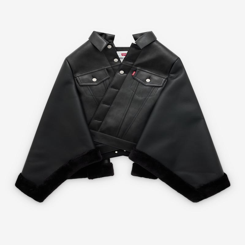 Junya Watanabe - Womens Levi's Faux Leather Cape - (Black)