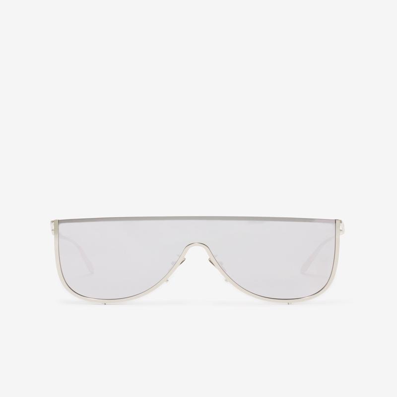 Alaa - Women's Mask Sunglasses In Metal - (Grey)