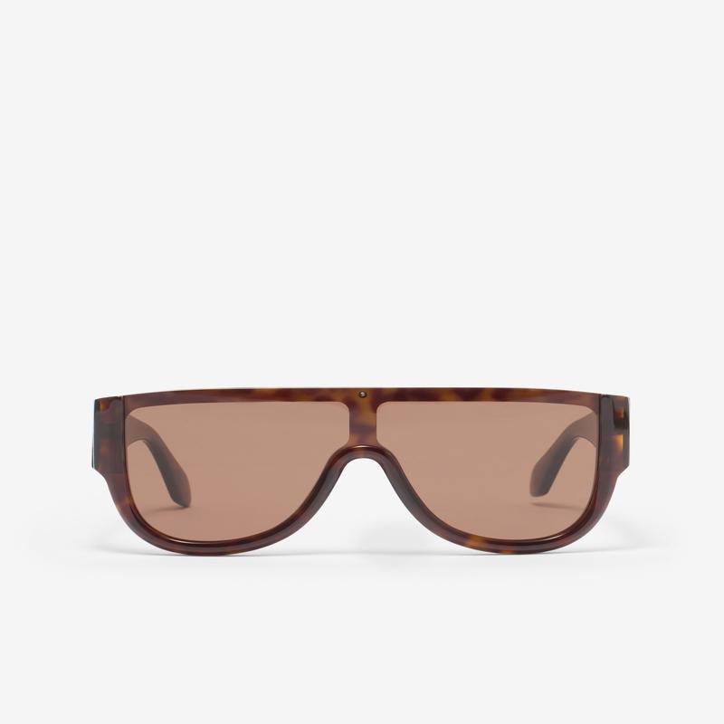 Alaa - Women's Mask Sunglasses - (Tortoise)
