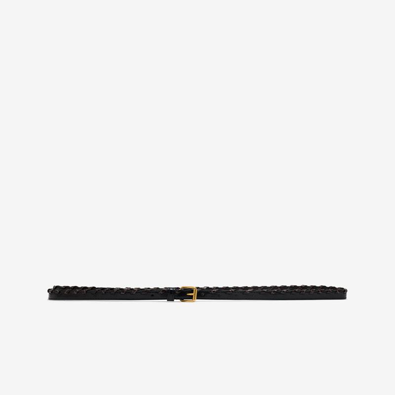 Dries Van Noten - Womens Embellished Leather Belt - (Taupe)