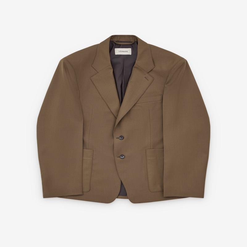 Lemaire - Mens Tailored Single Breasted Jacket - (Taupe Melange)