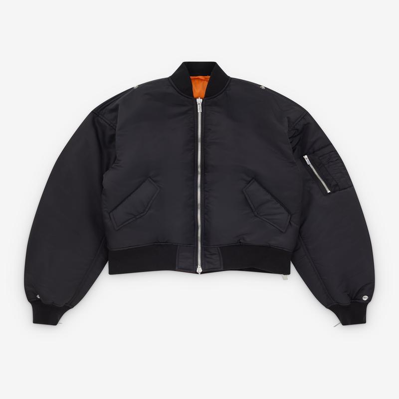Noir Kei Ninomiya - Womens Zip Detail Bomber Jacket - (Black)