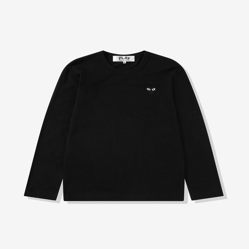 Play - Black Heart Long Sleeve T-Shirt - (Black)