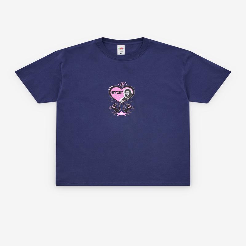 Star - Heart T-Shirt - (Navy)