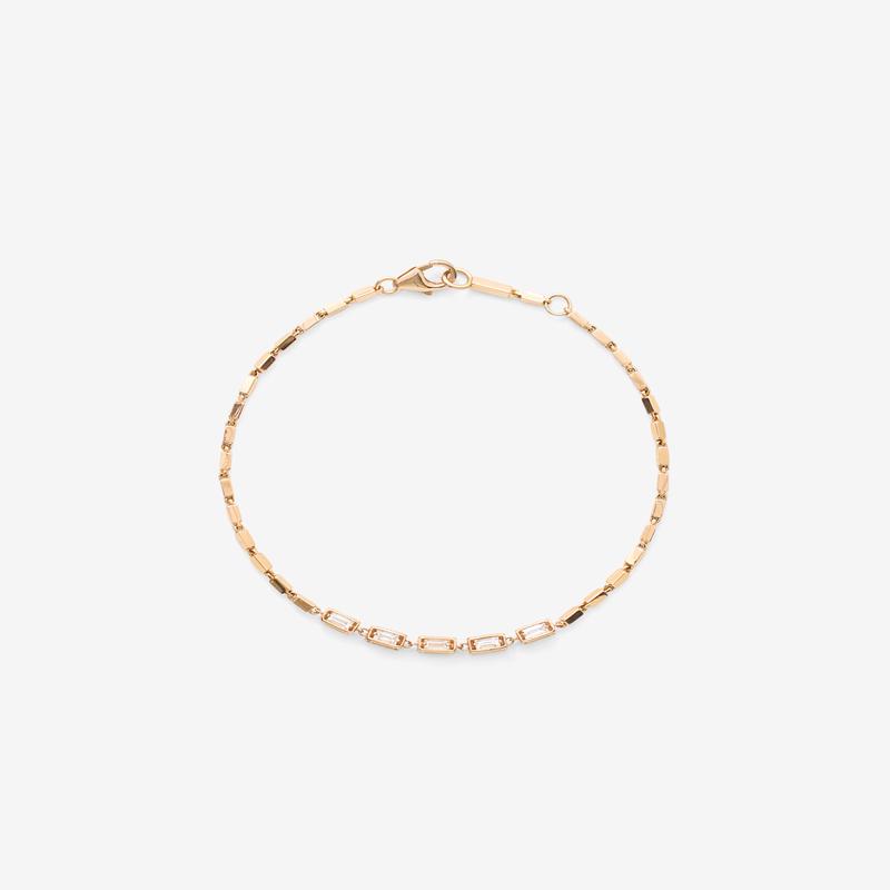 Suzanne Kalan - Small Block Bracelet - (Rose Gold)