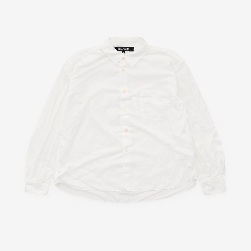 Black Comme des Garons - Creased Shirt - (White
