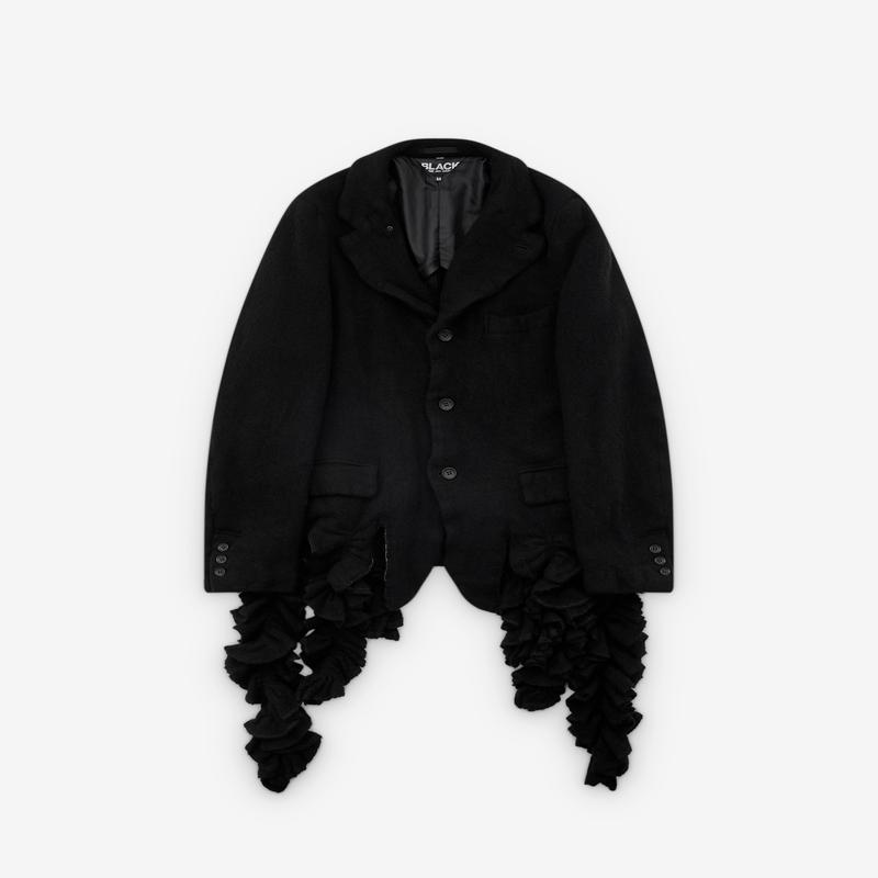 Black Comme des Garons - Point Collar Wool Blazer - (Black)