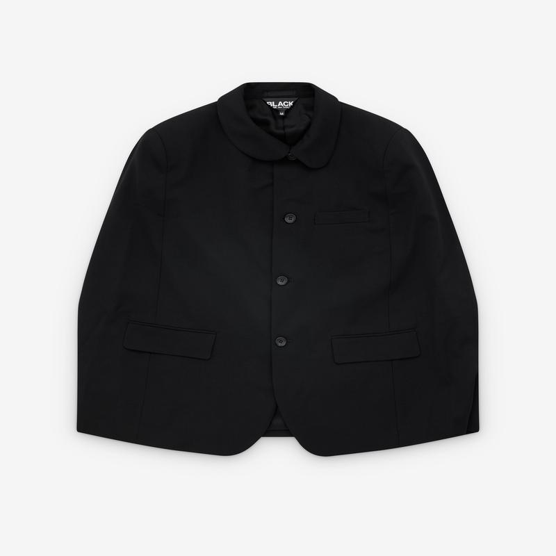 Black Comme des Garons - Round Collar Cape - (Black)
