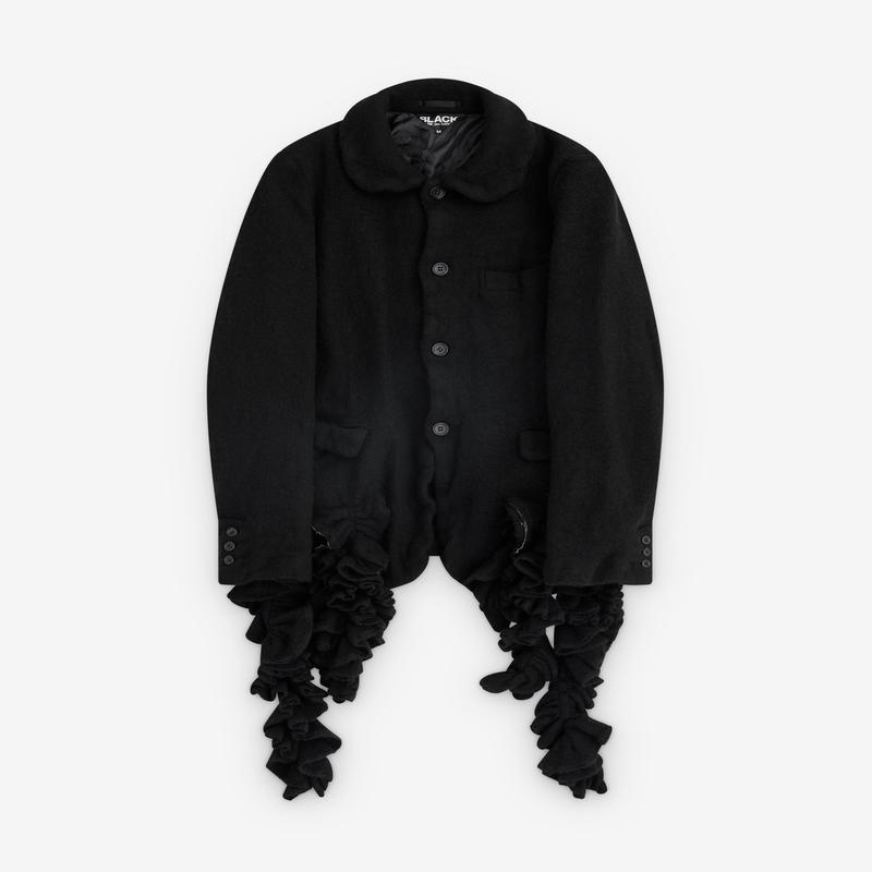 Black Comme des Garons - Round Collar Wool Blazer - (Black)