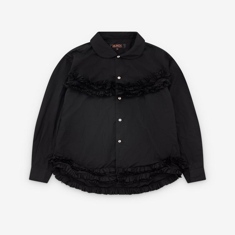 Black Comme des Garons - Ruffle Seam Shirt - (Black)