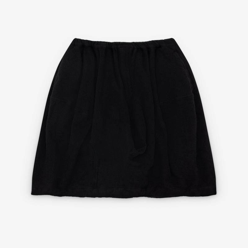 Black Comme des Garons -  Wool A-Line Skirt - (Black)