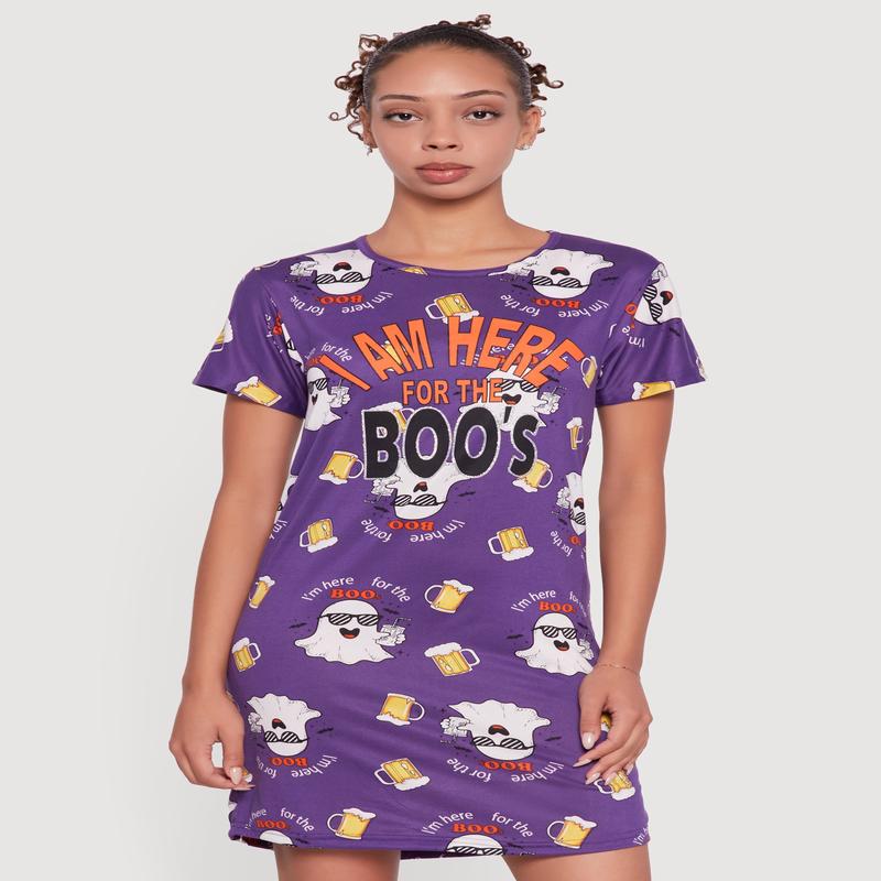 I Am Here For The Boos Graphic Sleepshirt