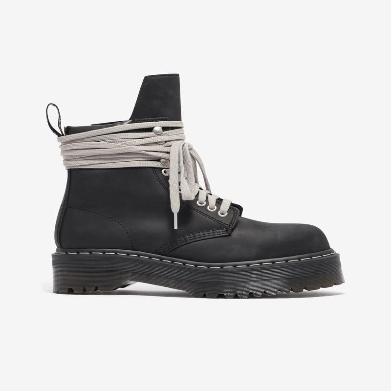 Rick Owens - Quad Sole Steel Toe Boot - (Black)