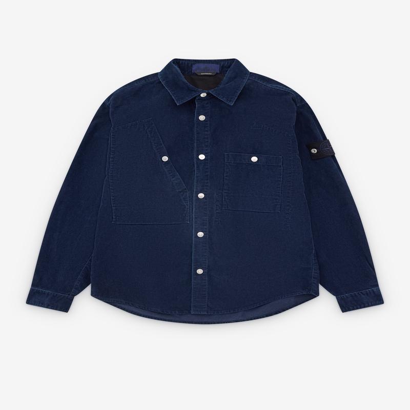 Stone Island - Mens Corduroy Shirt - (Indigo)
