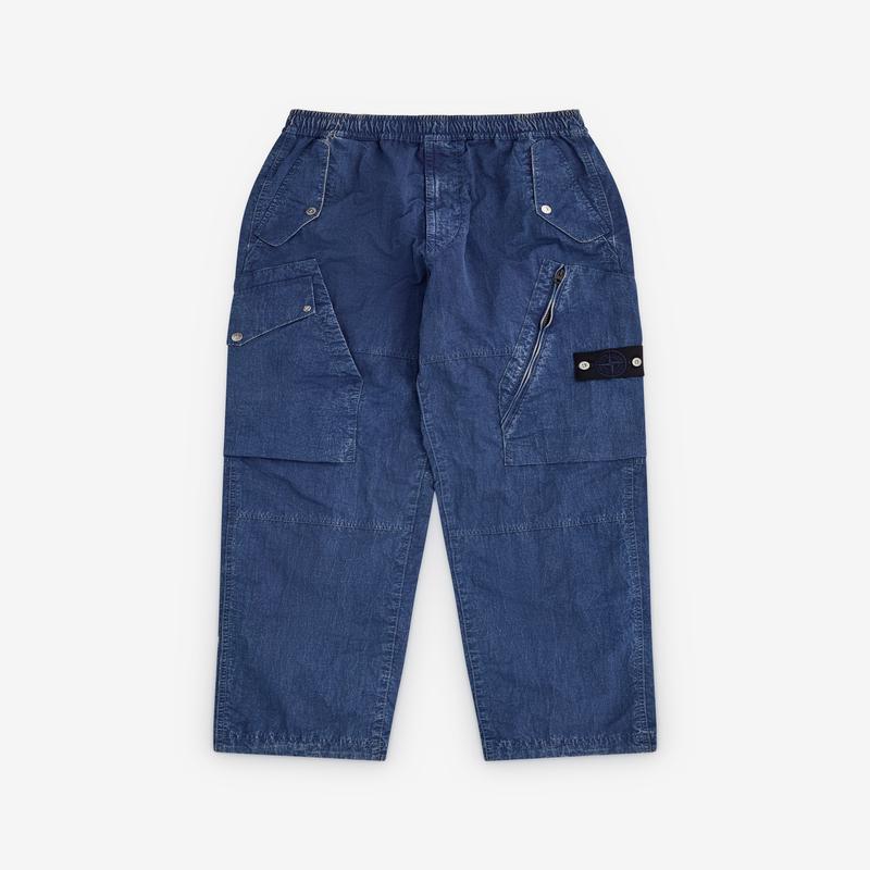 Stone Island - Mens Denim Cargo Trousers - (Indigo)