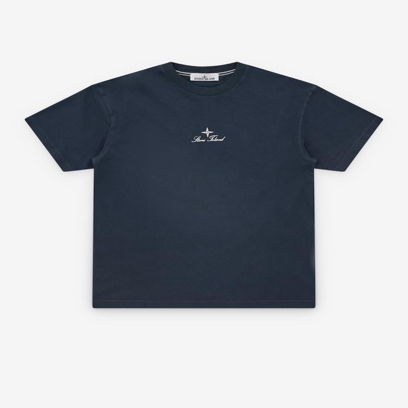 Stone Island - Mens Multiaxial_Sashiko T-Shirt - (Navy Blue)