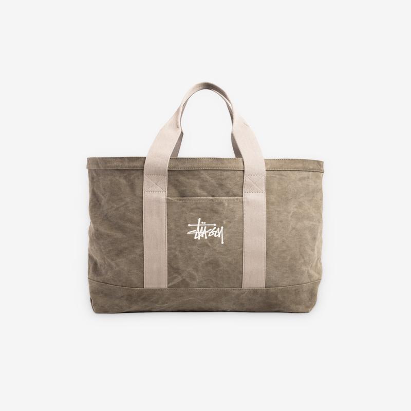 Stssy - Waxed Canvas Extra Large Tote - (Stone)