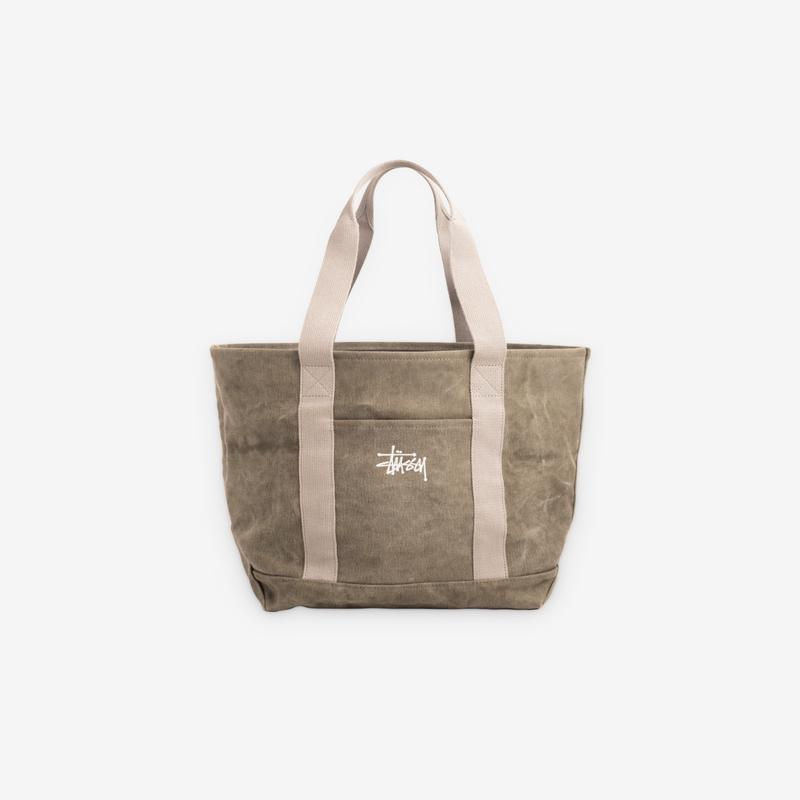Stssy - Waxed Canvas Market Tote - (Stone)