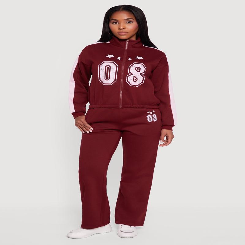 High Waisted Destination Graphic Sweatpants