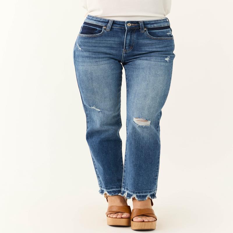 KanCan Medium Dark Wash Slim Straight Jeans