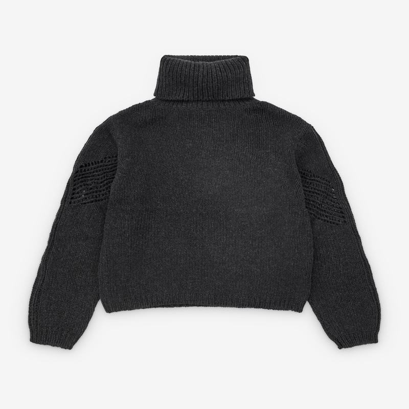 Our Legacy - Women's Cage Rollneck - (Charcoal Low Twist Merino)