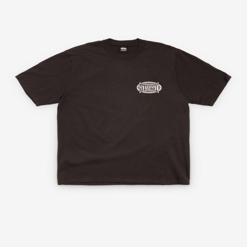 Stssy - Champion Oval Pigmentment Dyed T-Shirt - (Faded Black)