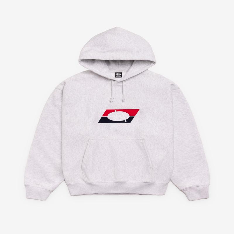 Stssy - Double Stripe Hood - (Ash Heather)