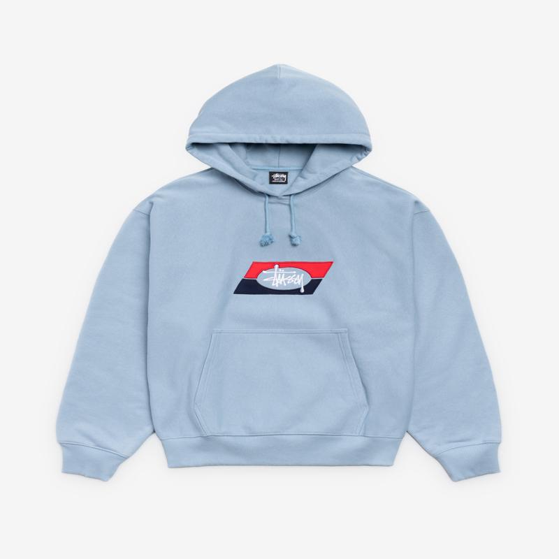 Stssy - Double Stripe Hood - (Slate)