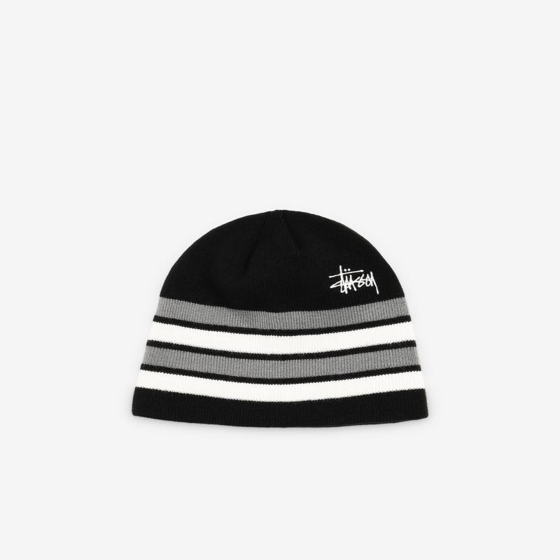 Stssy - Skullcap Basic Striped - (Black)